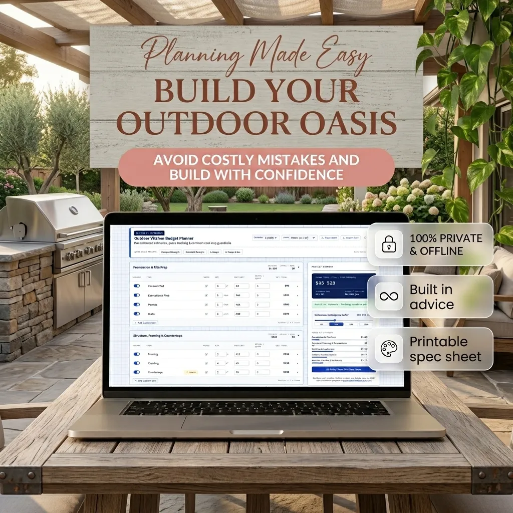 Outdoor Kitchen Budget Planner preview 1